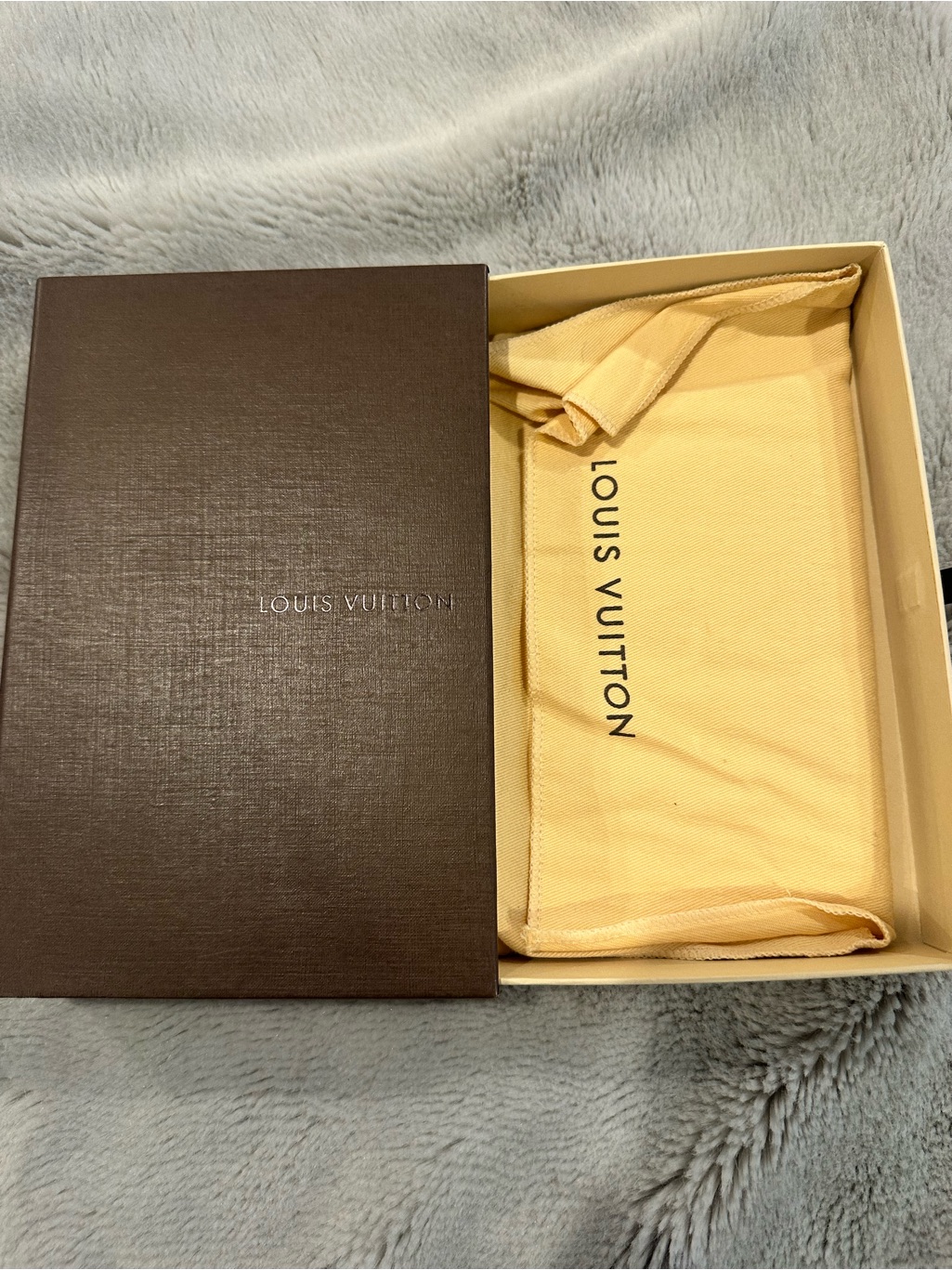 Louis Vuitton Brown Presentation Box And Dust Bag